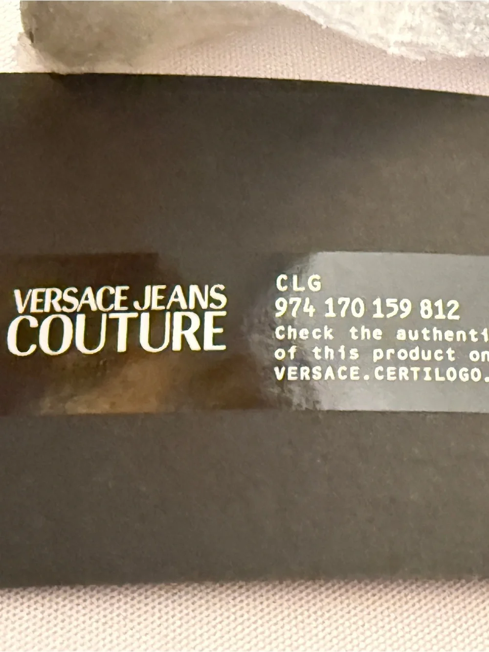 Versace Jeans Collection Black & Gold Baroque Buckle Belt with Orange Accents